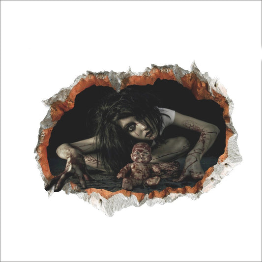 Halloween Scary 3D Waterproof Removable Wall Stickers 1498